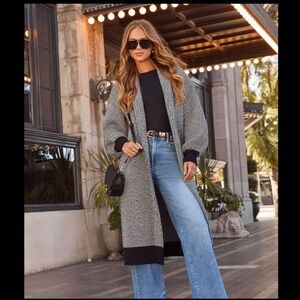 NWT: vici herringbone duster